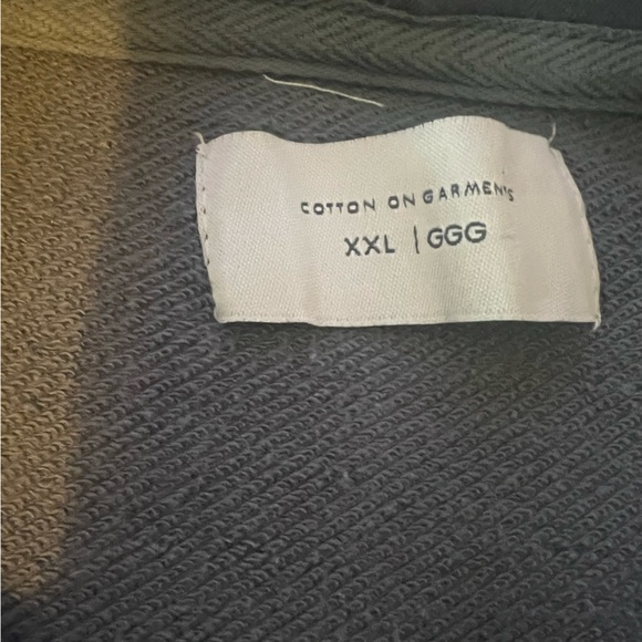 Women’s CottonOn Garments FullZipUp Sweater Size XXL dusty light blue/grey color - Picture 3 of 3